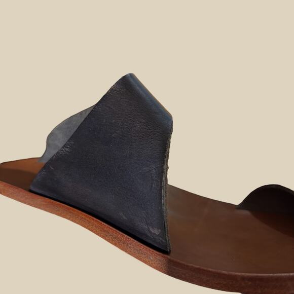 Cydwoq Sandals 39 / 9 Toe Ring Loop Leather Thong Hillary Hand Made in USA Boho - Picture 5 of 9